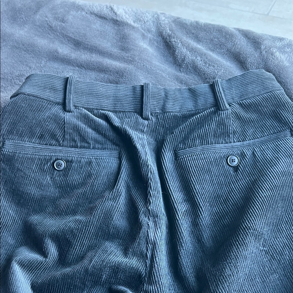Uniqlo Gray Belvet Corduroy Straight Leg Pants - Picture 5 of 6